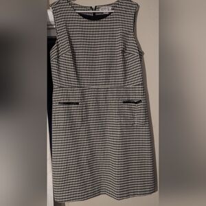 Liz Claiborne Houndstooth Shift Dress Sz 16